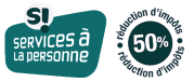 Service à la personne logo - 50% de réduction d'impôt