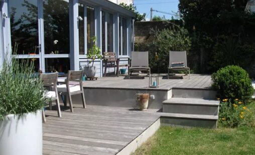 Terrasse - paysages des 2 rivières - pisciniste paysagiste