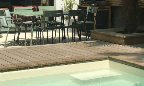 plage de piscine